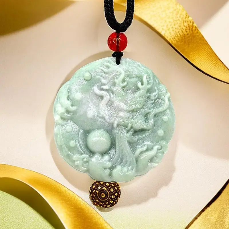 Usa Vintage Fashion - Jade Dragon Pendant Fashion Real Natural