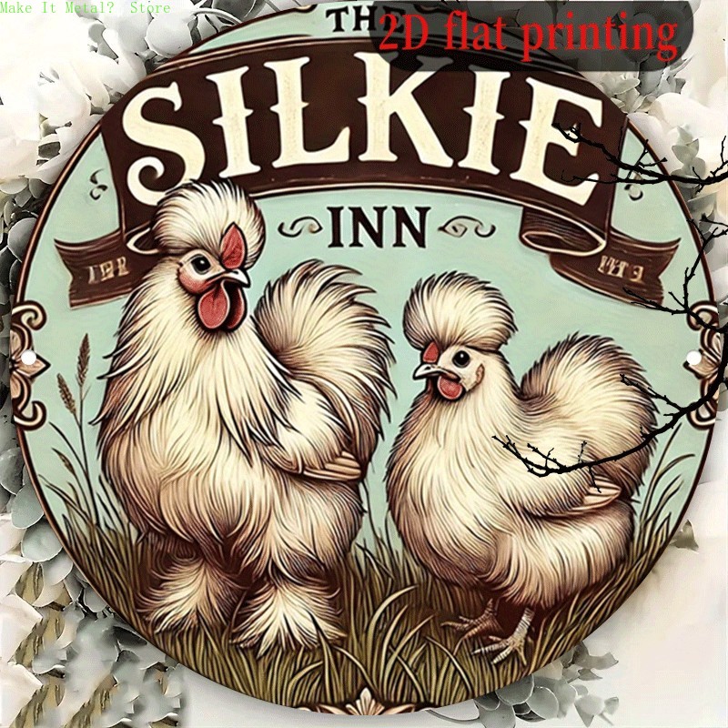 Vintage Fashion Plates - Vintage The Silkie Inn Round Tin