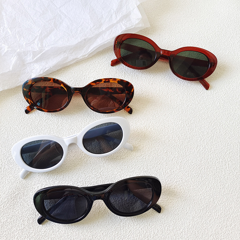 Vintage Fashion Glasses - Vintage Small Oval Sunglasses for Women