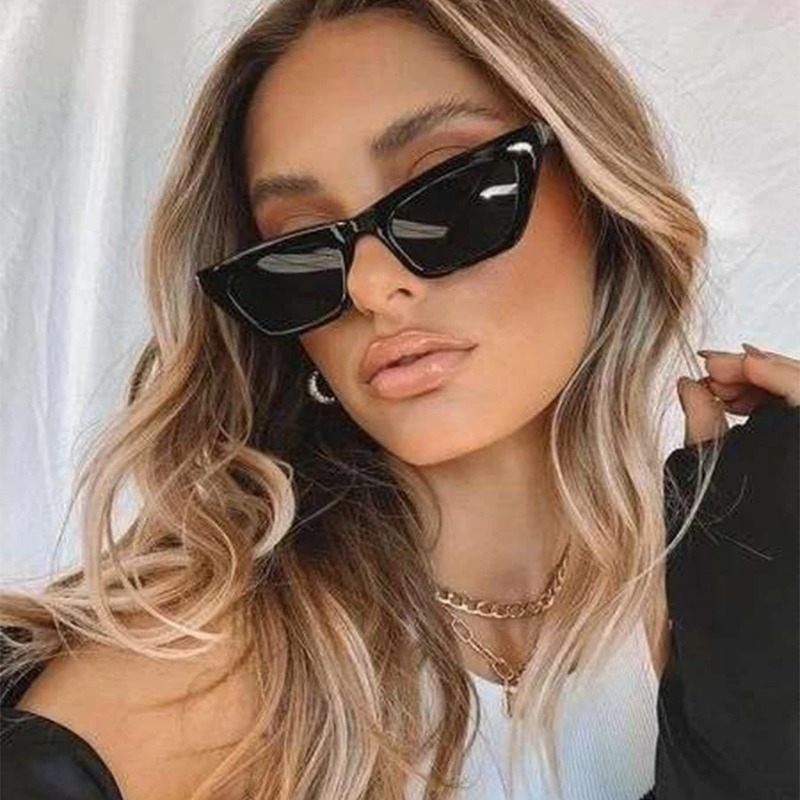 Vintage Fashion Glasses - Vintage Cat Eye Sunglasses Women Square