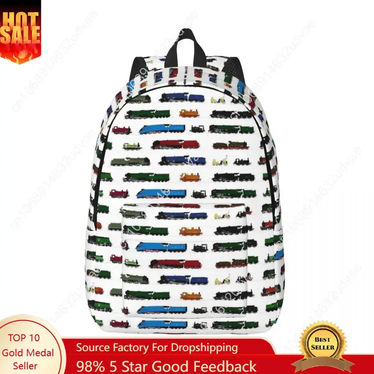 Vintage Fashion Icons - Iconic British Steam Trains Backpack High