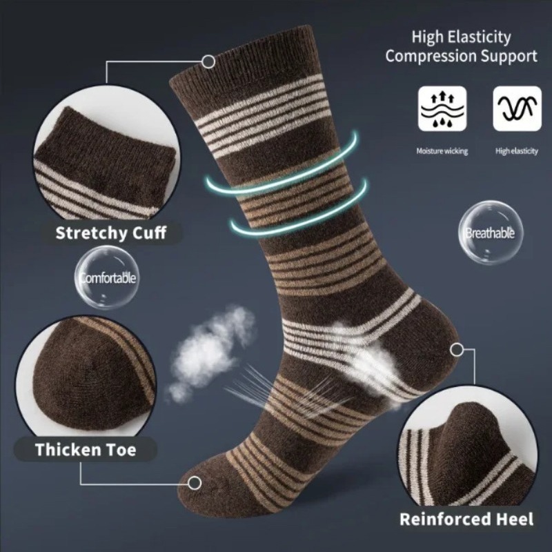 6 Pairs Vintage Brown Argyle S - Vintage Fashion Enthusiasts recension och pris