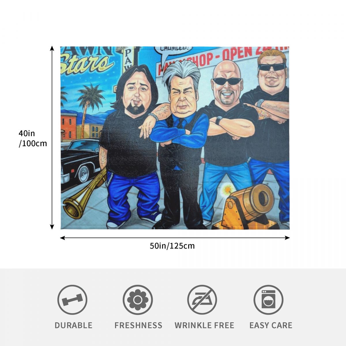 Pawn Stars in Las Vegas Throw  - Vintage Fashion Las Vegas recension och pris
