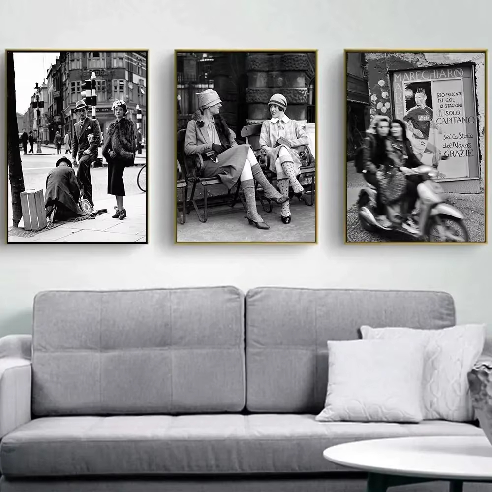 Fashion Black And White Vintag - Vintage Fashion Prints For Wall recension och pris