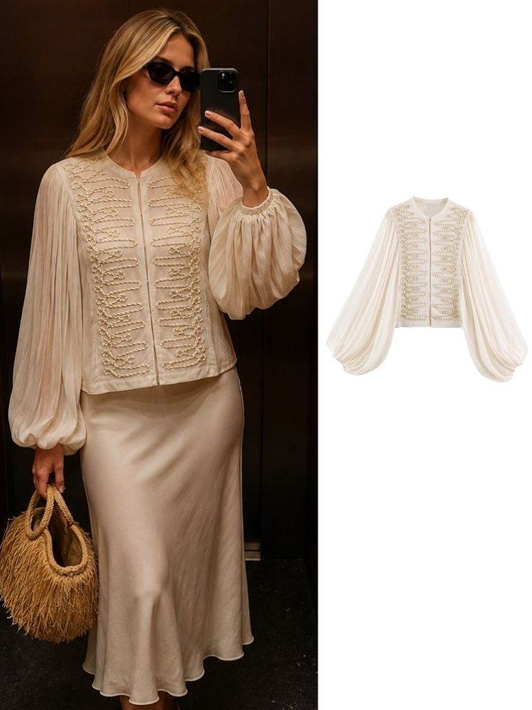 HH Women Spring Summer Chiffon - Crop Cardigan Vintage recension och pris