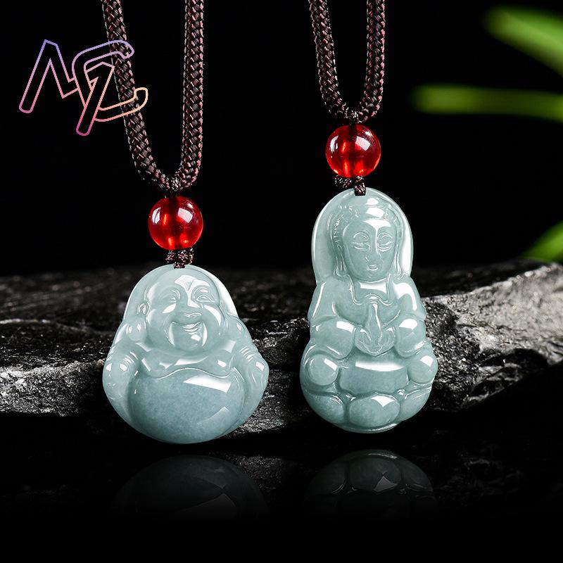 Myanmar Jadeite Guanyin Buddha - Usa Vintage Fashion recension och pris