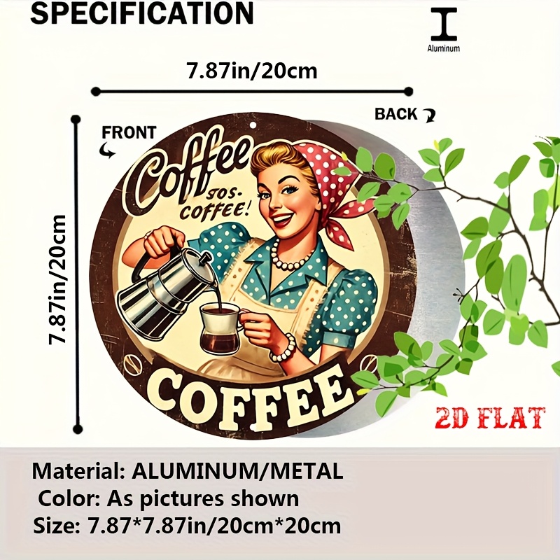 [2D Flat] 1pc Retro Round Alum - Vintage Fashion Plates recension och pris