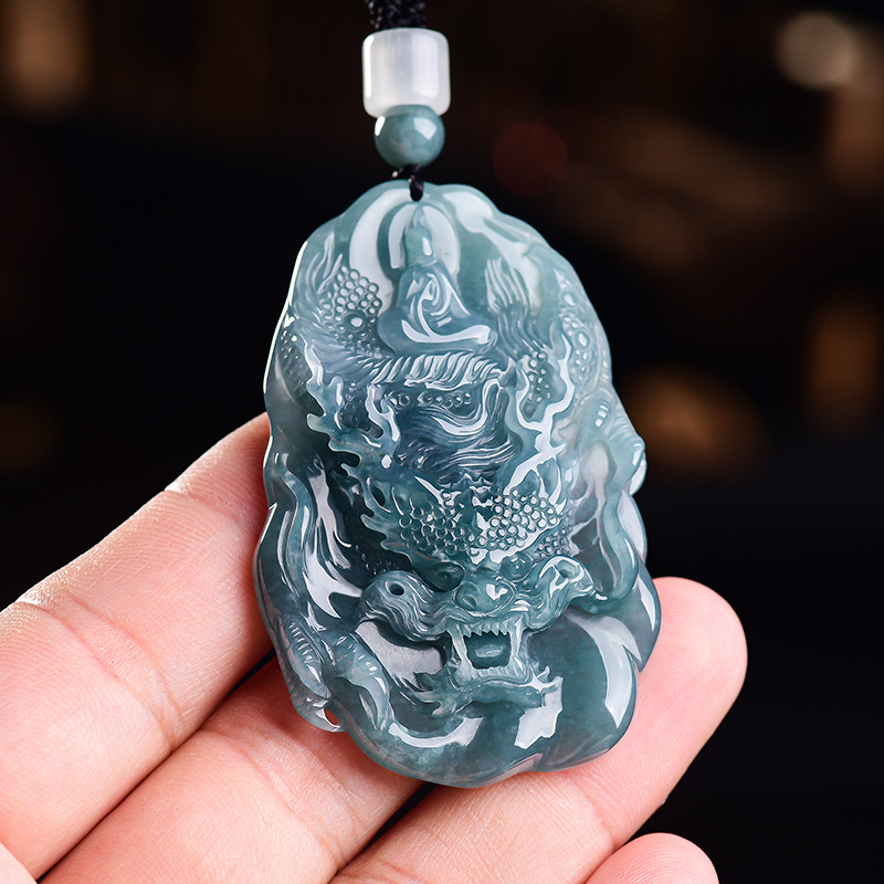 Natural Burmese Jadeite Dragon - Usa Vintage Fashion recension och pris