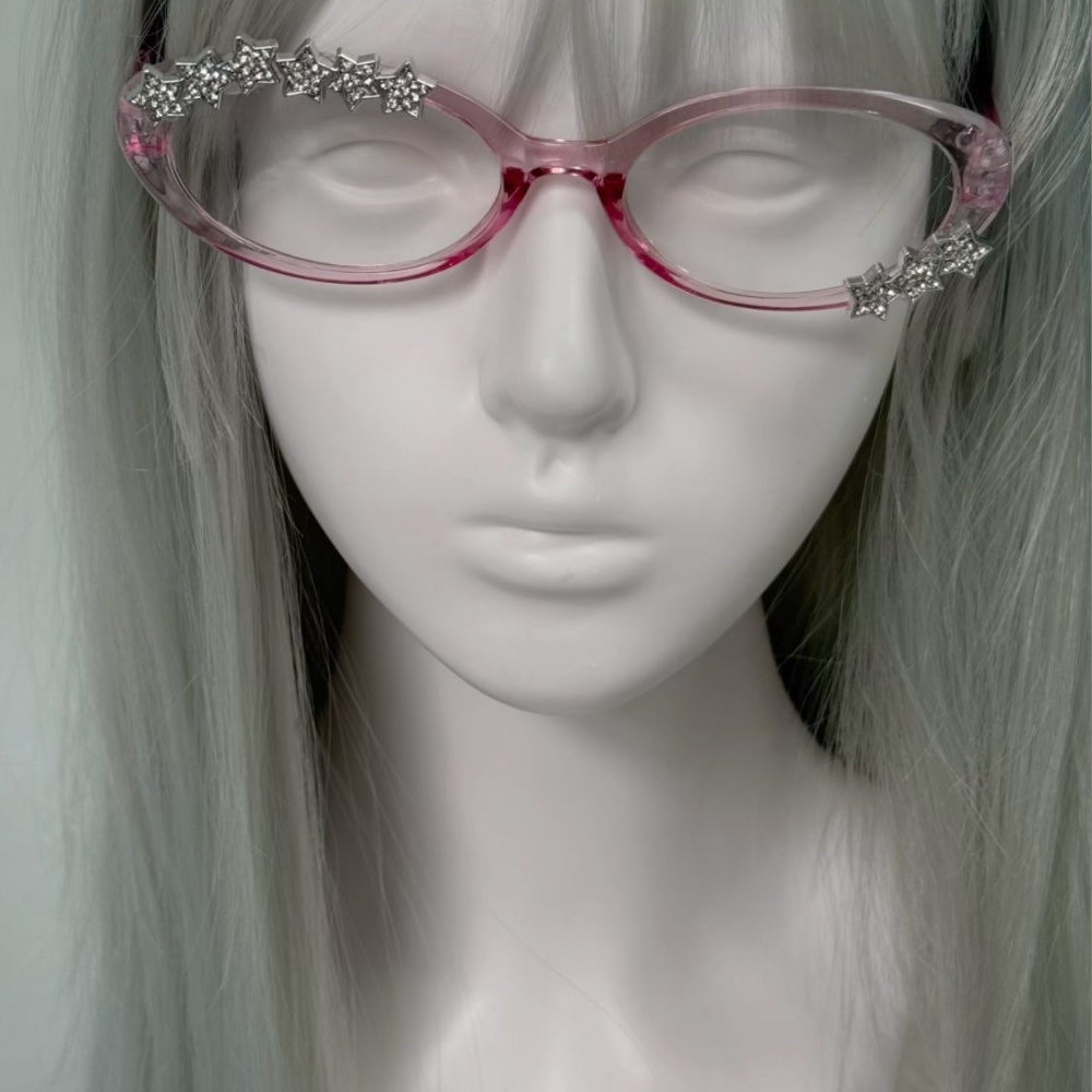 Y2K Star Rhinestone Cat Eye De - Vintage Fashion Glasses recension och pris
