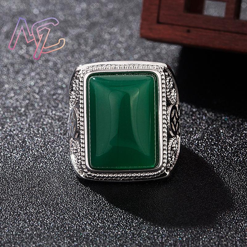 Green Natural Jade Rings Real  - Usa Vintage Fashion recension och pris