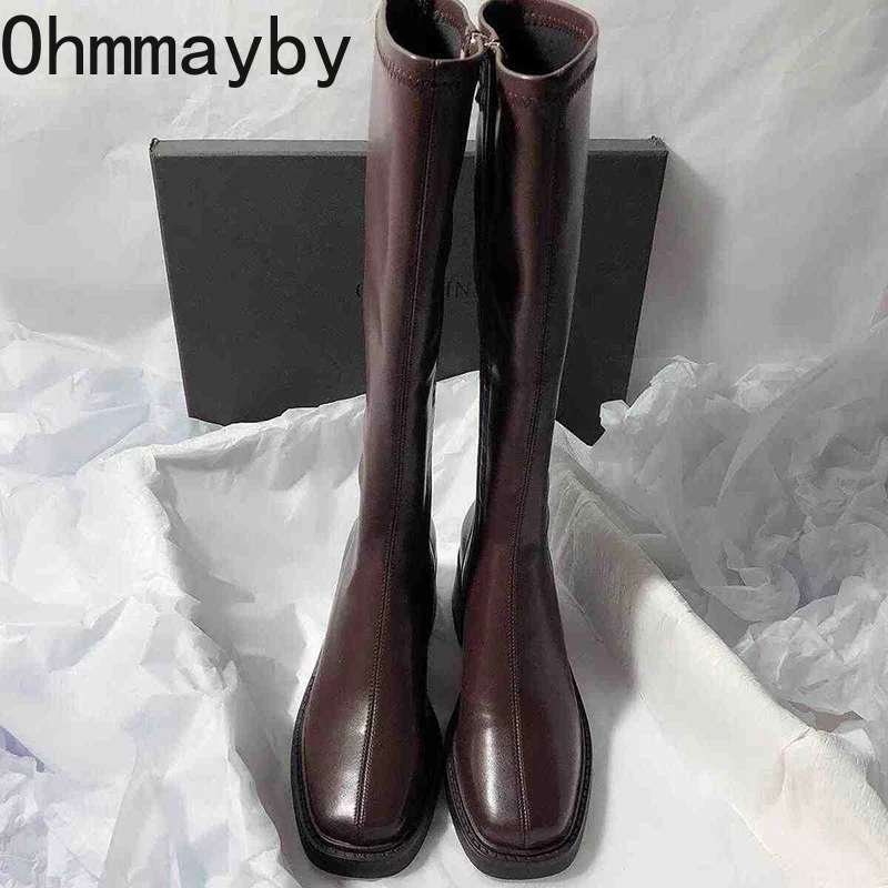 Vintage Thick Heel Women Knee  - Vintage Fashion Heels recension och pris