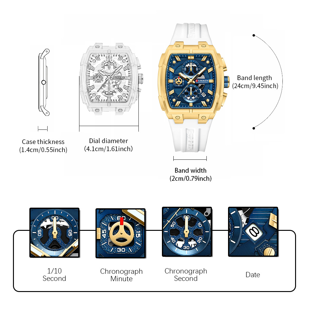 CURREN Luxury Vintage Watch fo - Vintage Fashion Enthusiasts recension och pris