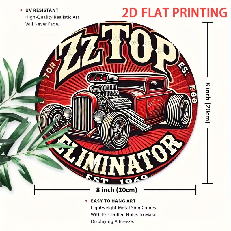 2D Flat, 1pc ZZ Top Eliminator - Vintage Fashion Plates recension och pris