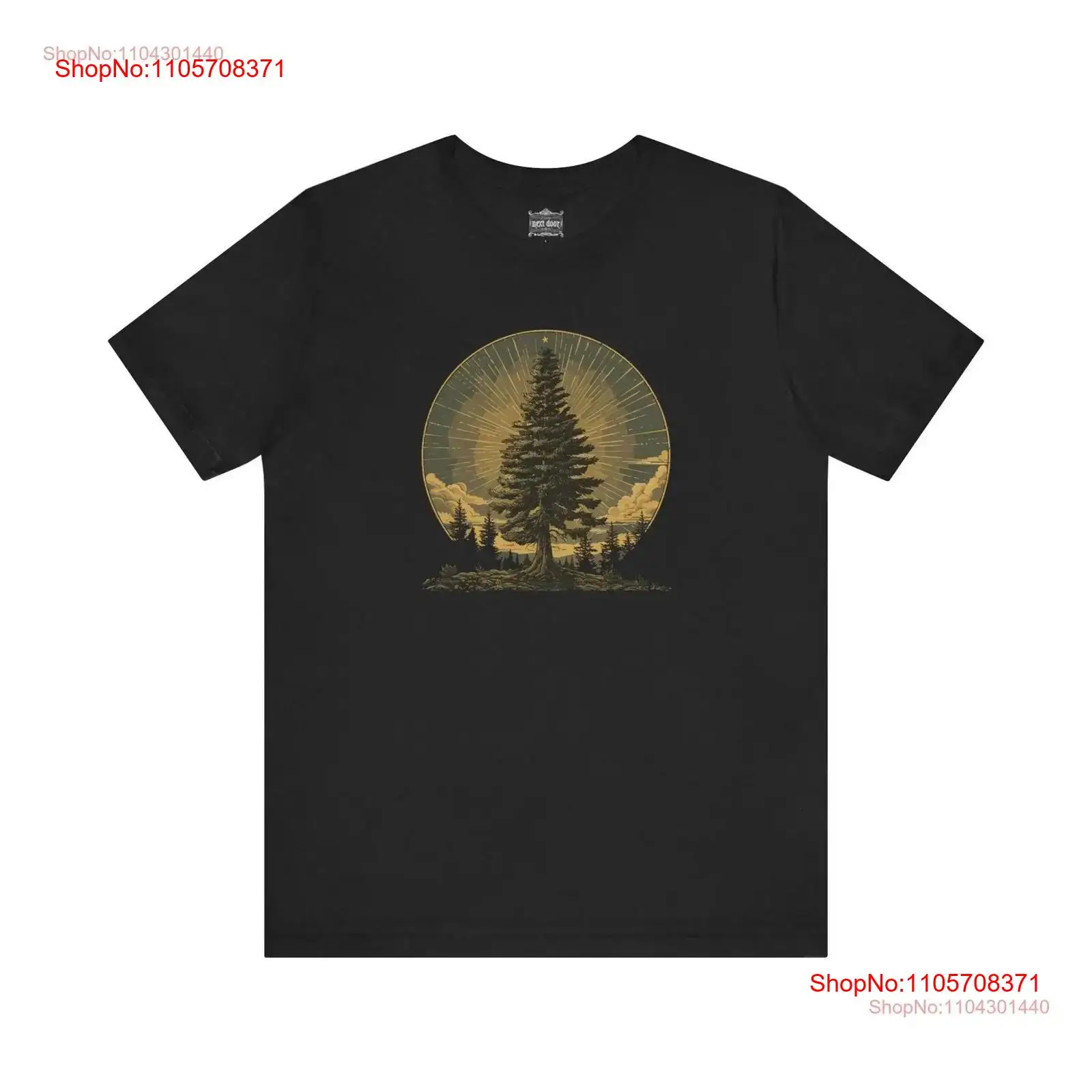 Jersey T Shirt Evergreen Tree  - Vintage Fashion Icons recension och pris
