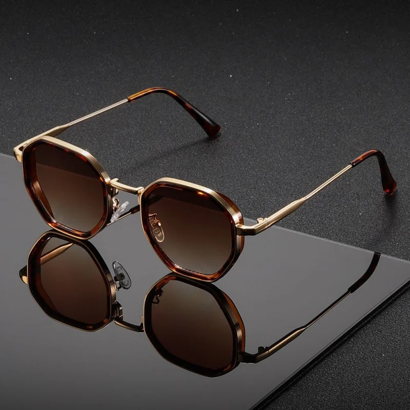 1 Pair Unisex Round Metal Fash - Vintage Fashion Glasses recension och pris