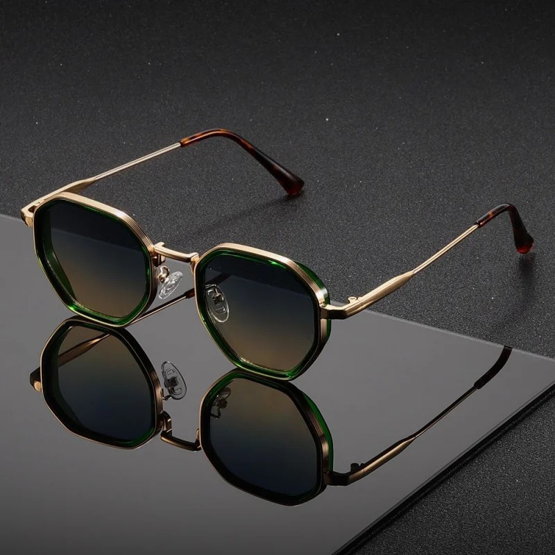 1 Pair Unisex Round Metal Fash - Vintage Fashion Glasses recension och pris