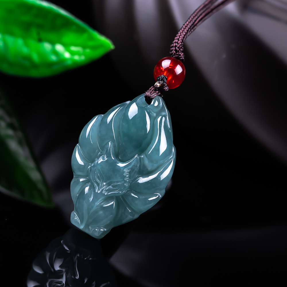 Natural Burmese Jadeite Fox Pe - Usa Vintage Fashion recension och pris