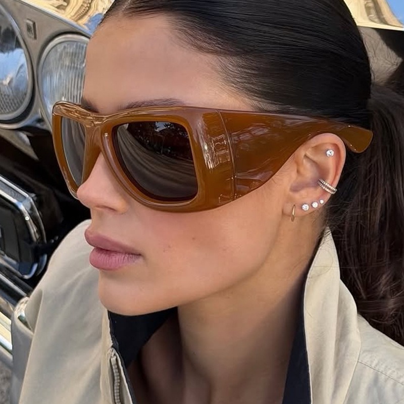 Vintage Oversize Square Y2K Su - Vintage Fashion Glasses recension och pris