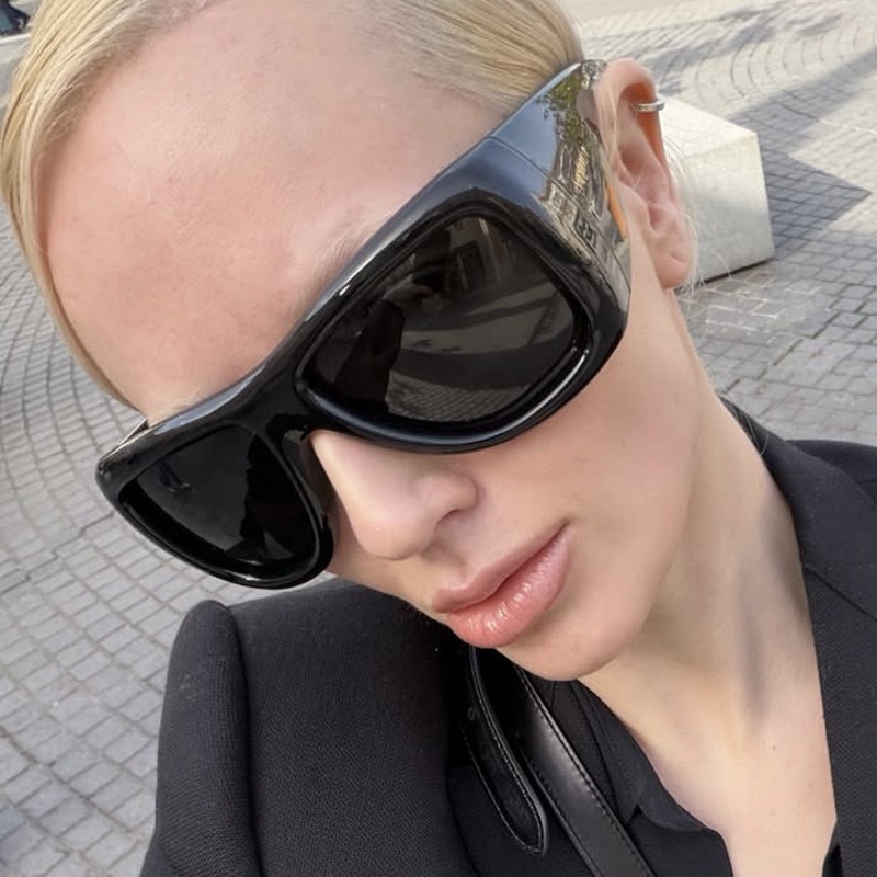 Vintage Oversize Square Y2K Su - Vintage Fashion Glasses recension och pris