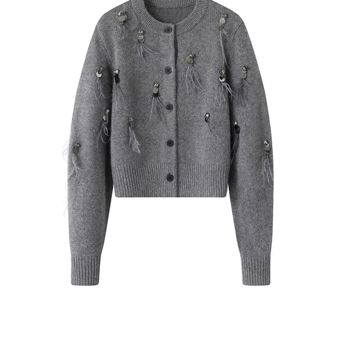 Autumn Winter Coat High-end Kn - Crop Cardigan Vintage recension och pris
