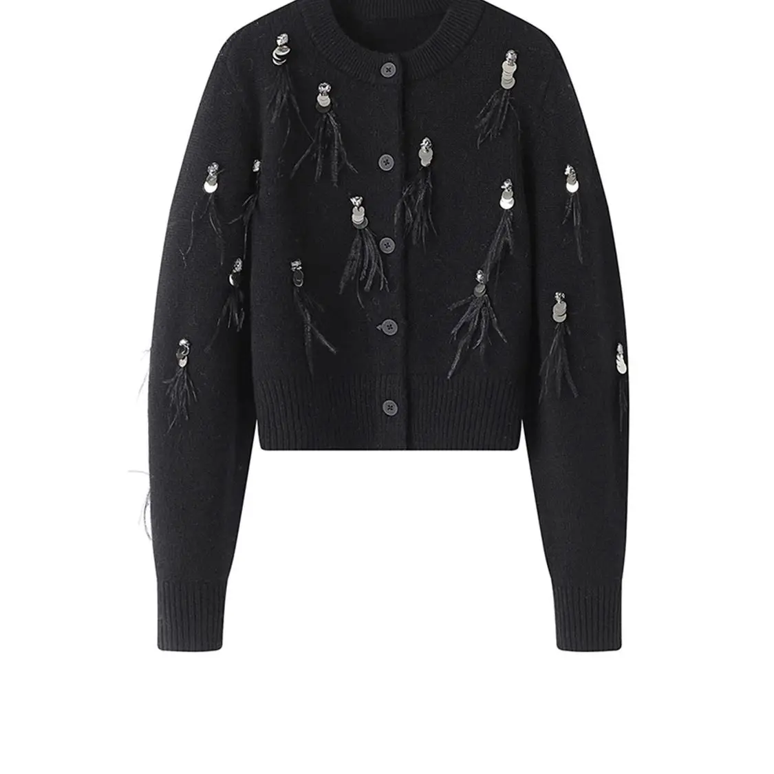 Autumn Winter Coat High-end Kn - Crop Cardigan Vintage recension och pris