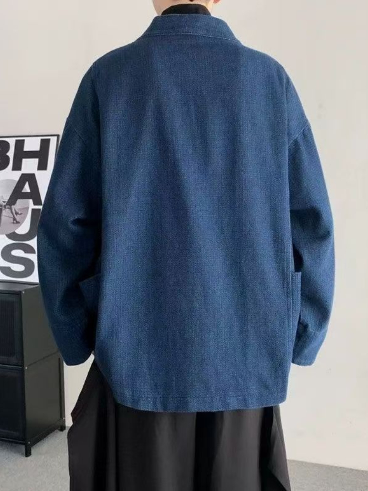 Vintage Japanese Style Denim C - Crop Cardigan Vintage recension och pris