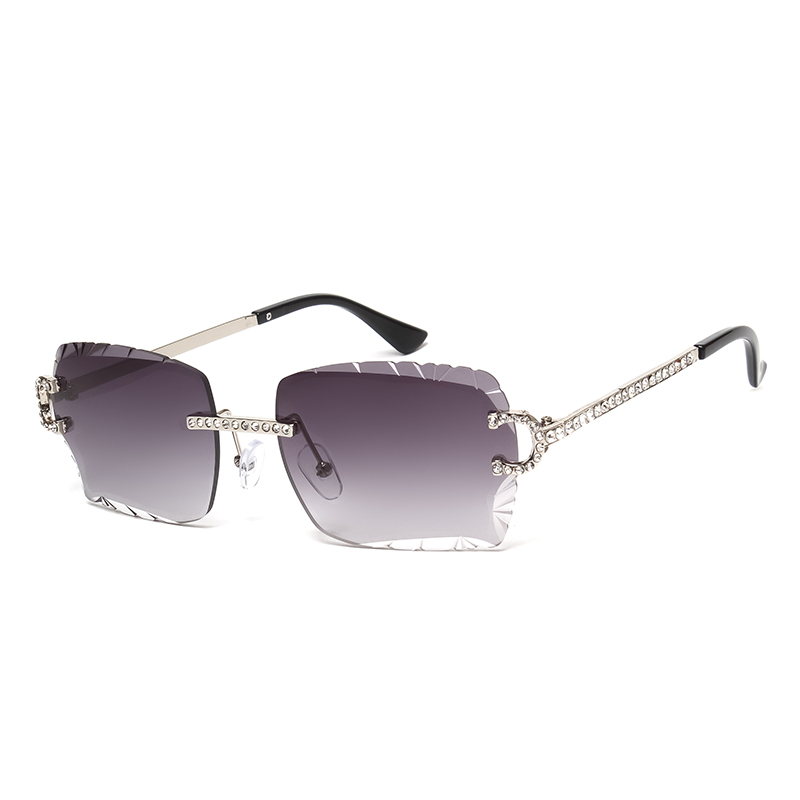 Fashion Rimless Square Sunglas - Vintage Fashion Enthusiasts recension och pris