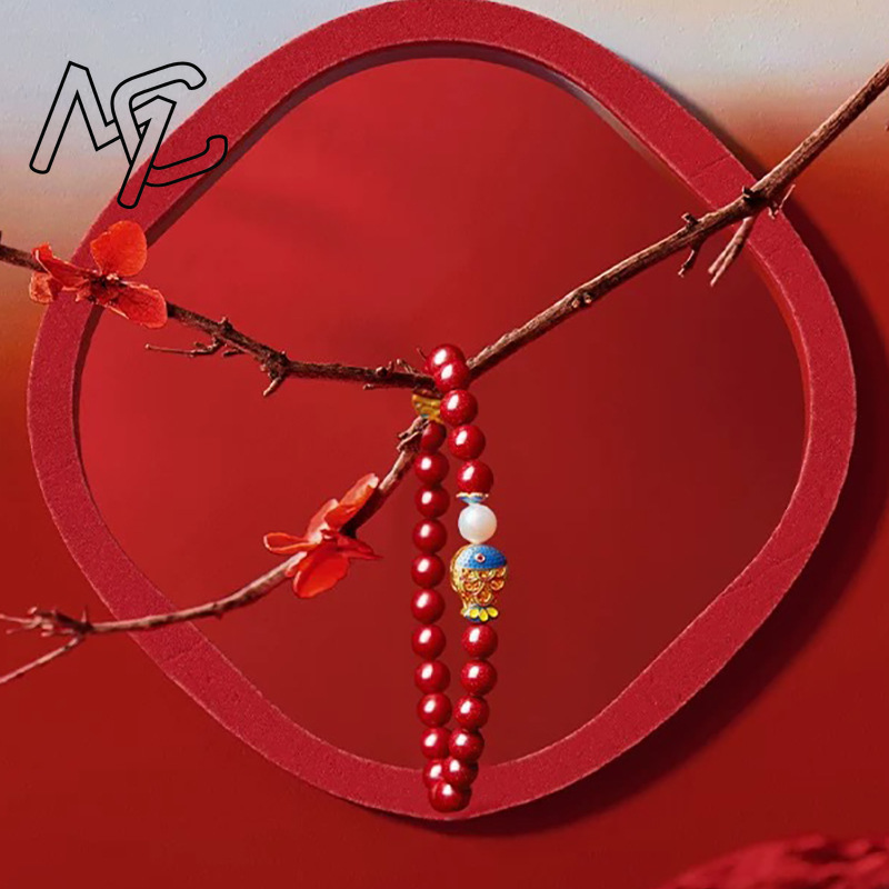 Real Cinnabar Blue Carp Bracel - Usa Vintage Fashion recension och pris