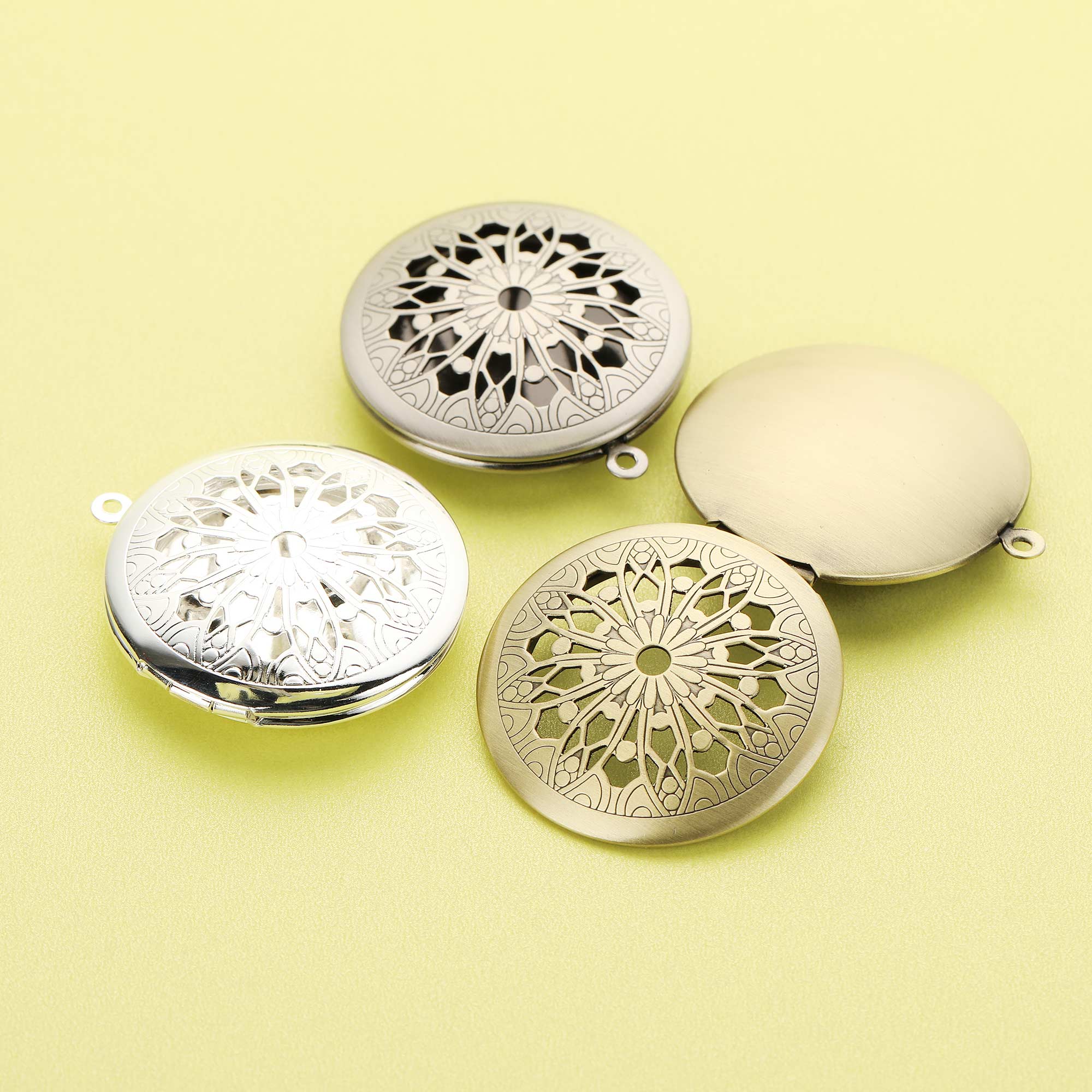 5Pcs 31MM Round Filigree Photo - Vintage Fashion Icons recension och pris