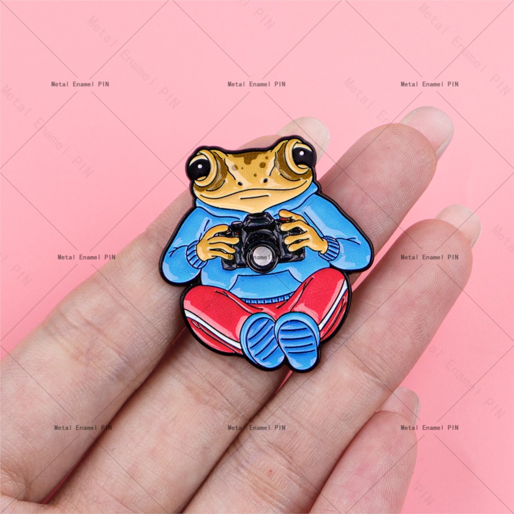 4pcs Cute Photographer Frog En - Vintage Fashion Photographers recension och pris