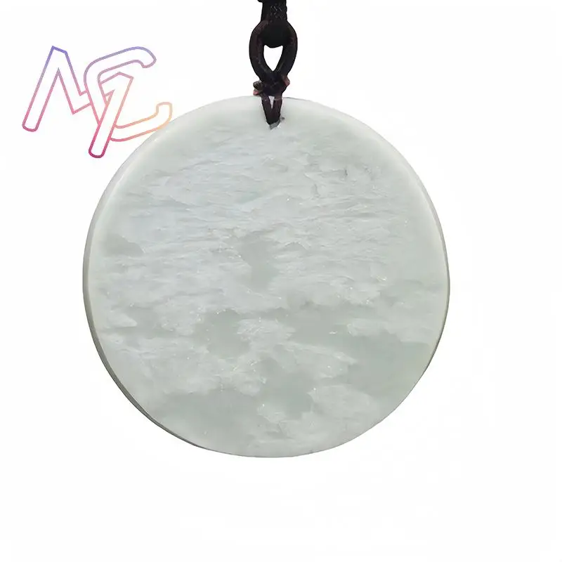 Natural Real Jade Flower Penda - Vintage Fashion Accessories recension och pris