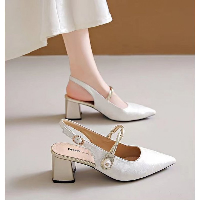 2026 Elegant Women Pointed Toe - Vintage Fashion Heels recension och pris