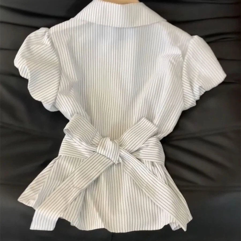 Women Clothes Polo Neck Stripe - Vintage Fashion Trends recension och pris