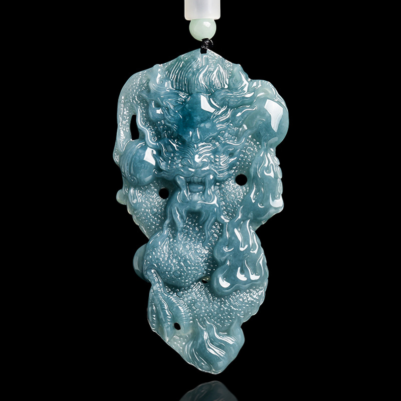 Myanmar Jadeite Dragon Pendant - Usa Vintage Fashion recension och pris
