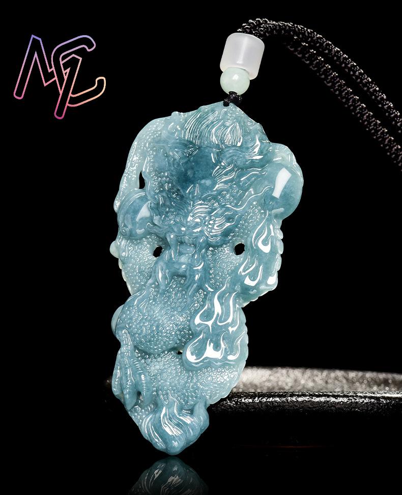 Myanmar Jadeite Dragon Pendant - Usa Vintage Fashion recension och pris