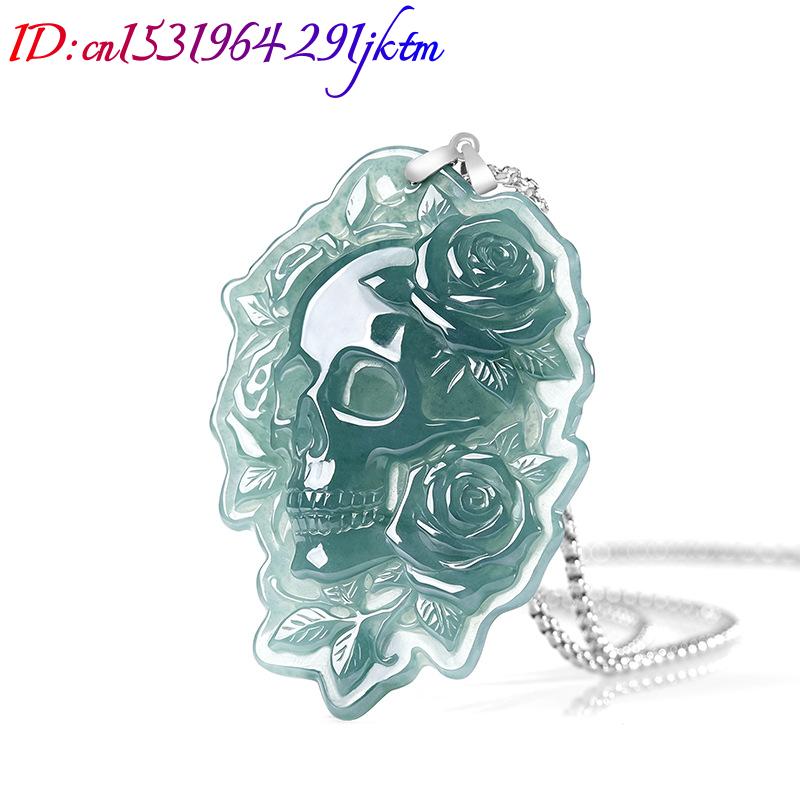 Natural Burmese Jadeite Skull  - Usa Vintage Fashion recension och pris